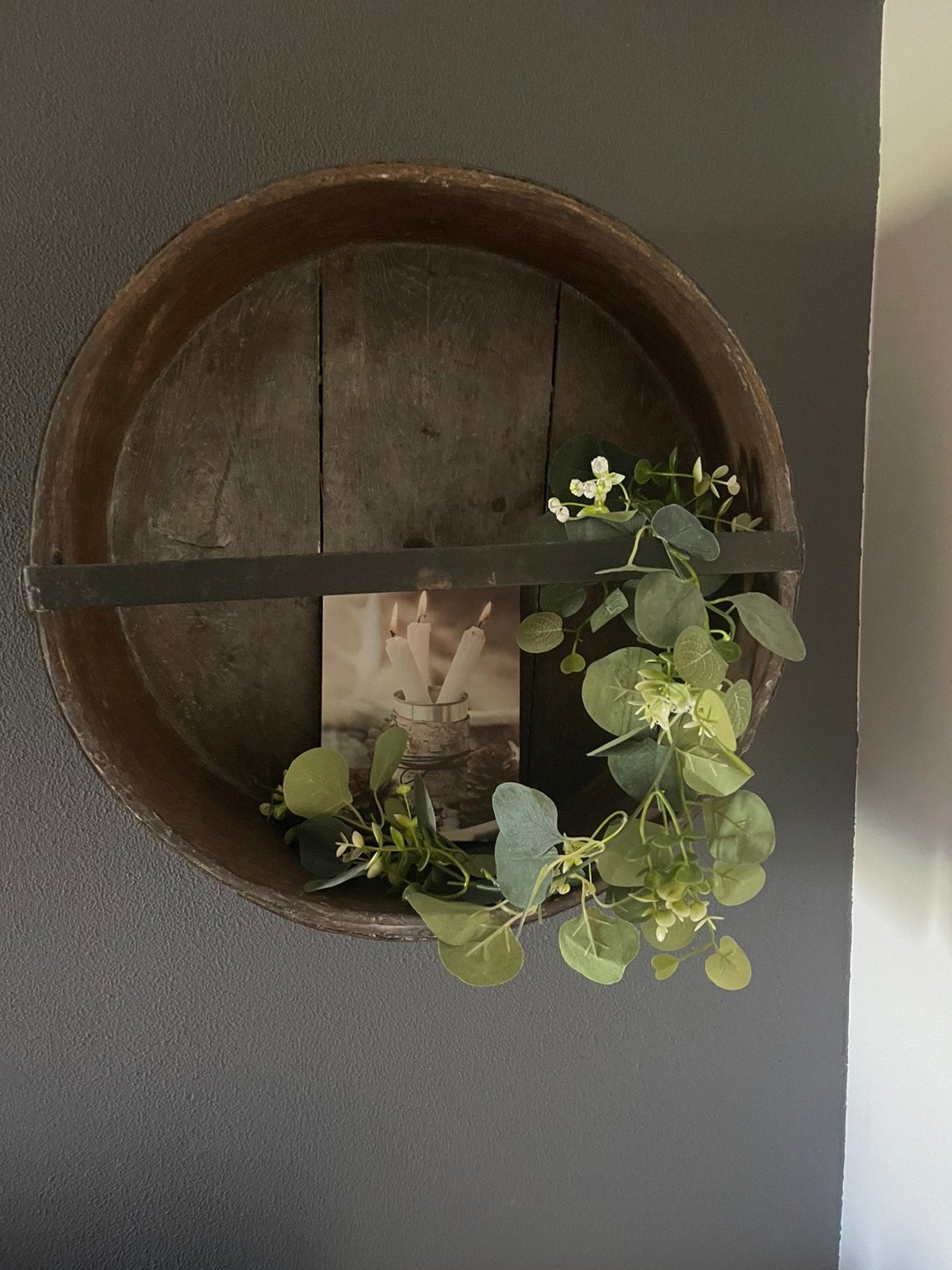 Rond wandrek, Huis en Inrichting, Woonaccessoires | Wandplanken en Boekenplanken, Ophalen, Zo goed als nieuw
