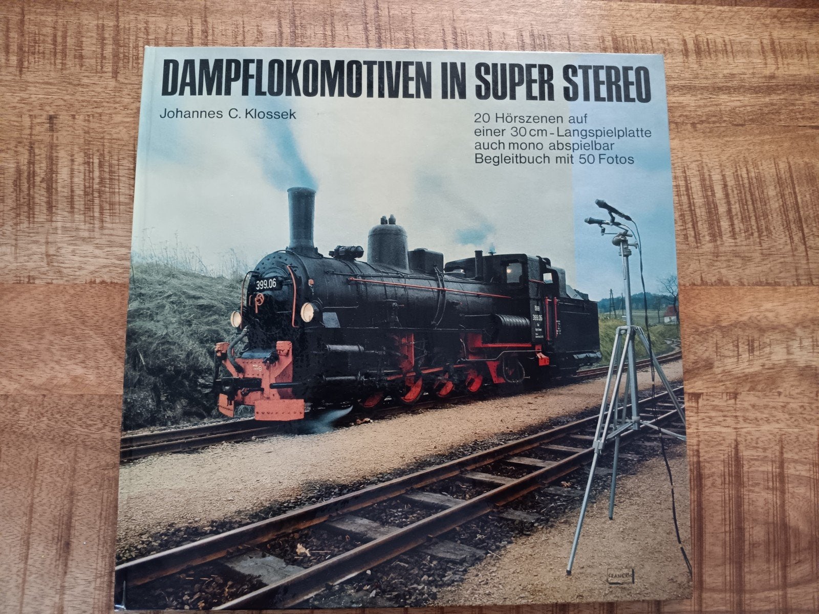 LP met Stoomlocomotief geluiden met 50 foto's en teksten, Ophalen of Verzenden, Gebruikt, Boek, Tijdschrift of Catalogus
