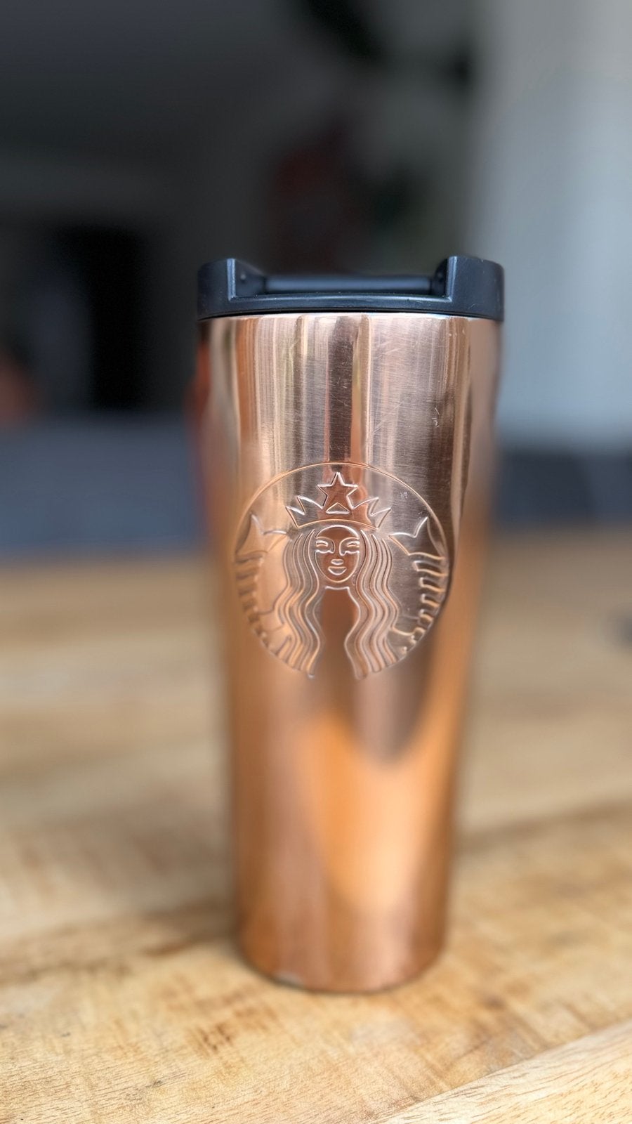 Starbucks Koperkleurige Thermosbeker, Ophalen of Verzenden, Metaal, Meerkleurig, Overige merken