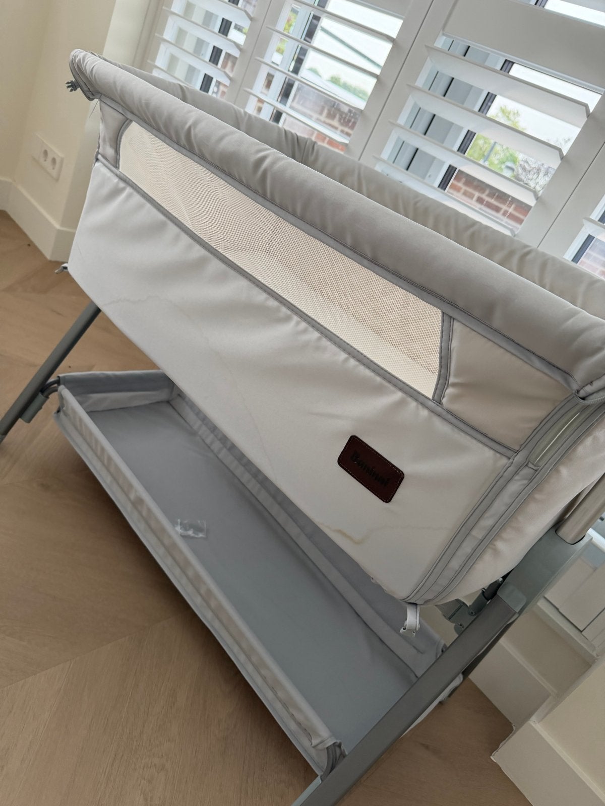 Baninni Co-Sleeper / Wiegje - Lichtgrijs, Ophalen, Gebruikt, Wieg
