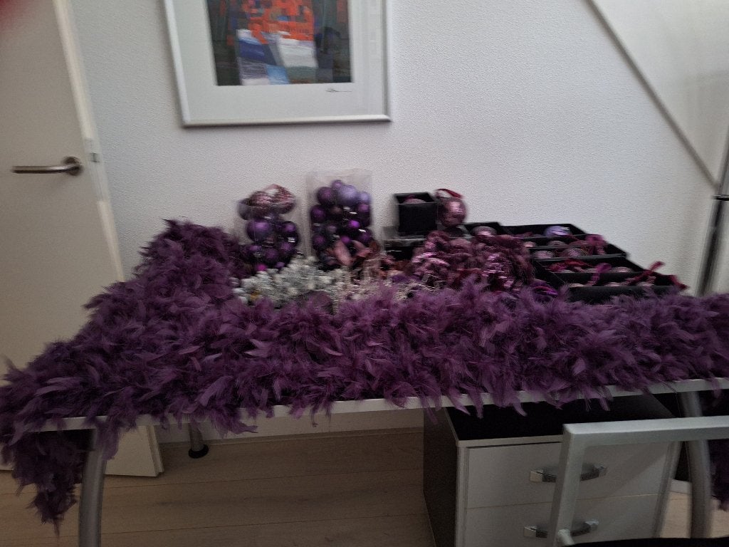 Kerst artikelen paars voor in de boom, Ophalen, Zo goed als nieuw