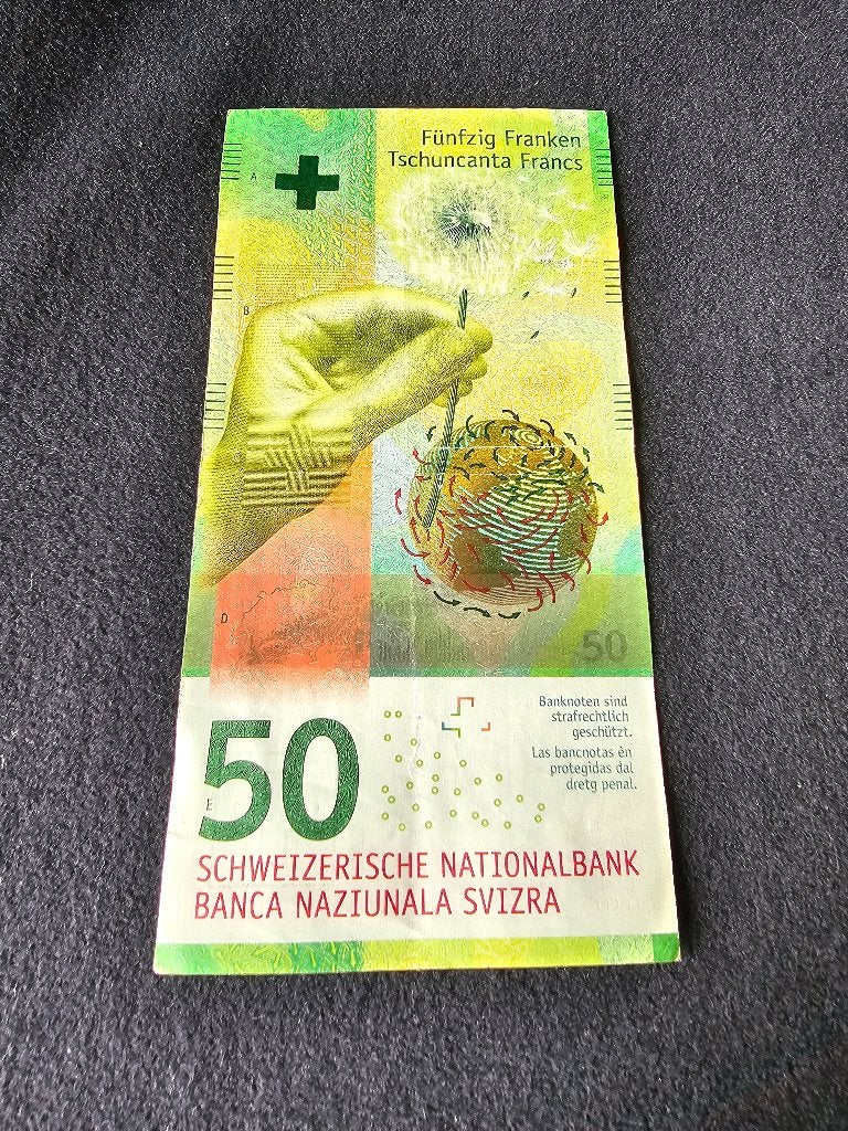50 Zwitserse frank biljet, Verzenden, Buitenland, Bankbiljetten