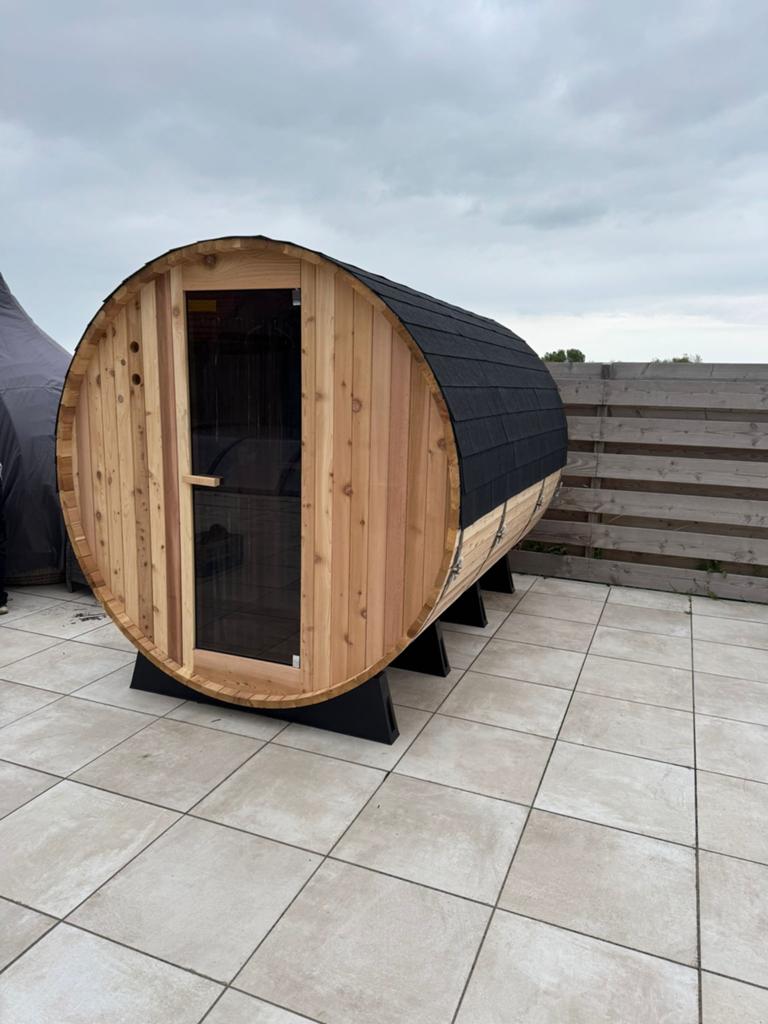 Sauna Barrel/tube montage, Ophalen of Verzenden, Nieuw, Complete sauna