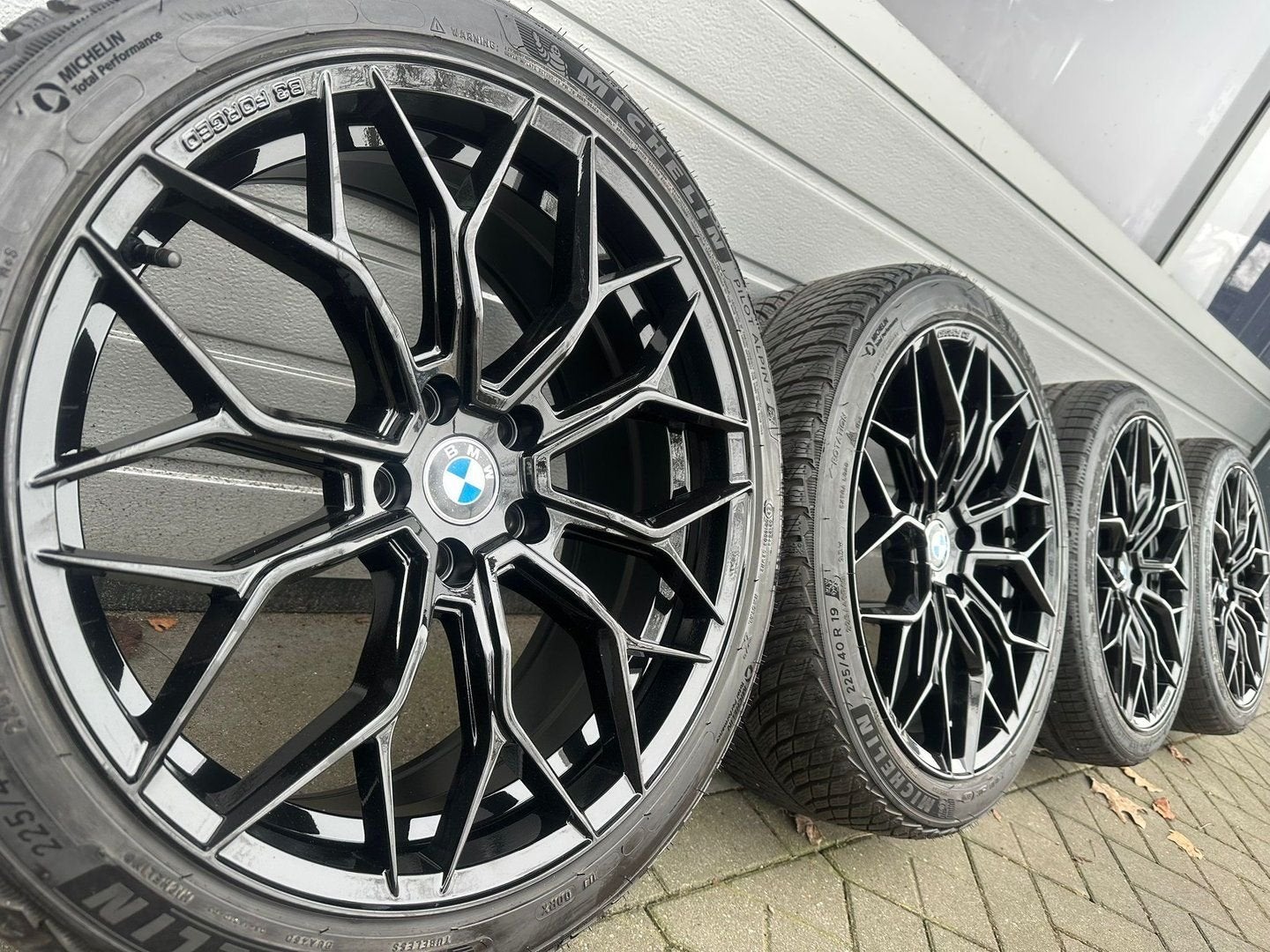 Set 19 inch BMW 3 4 serie G20 G21 G22 G23 i4 velgen banden, 19 inch, -, -, Banden en Velgen