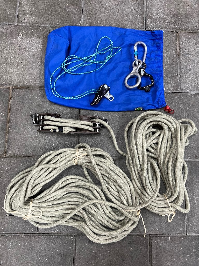 mast klim 12 meter incl. bootsmanstoel e/o strijken., Verzenden, Zo goed als nieuw, Onderhoud en Reparatie