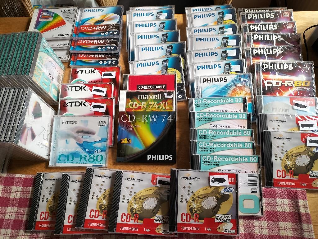 CD-R, CD-RW, DVD+RW.  65 stuks Geseald, Ophalen of Verzenden, Nieuw
