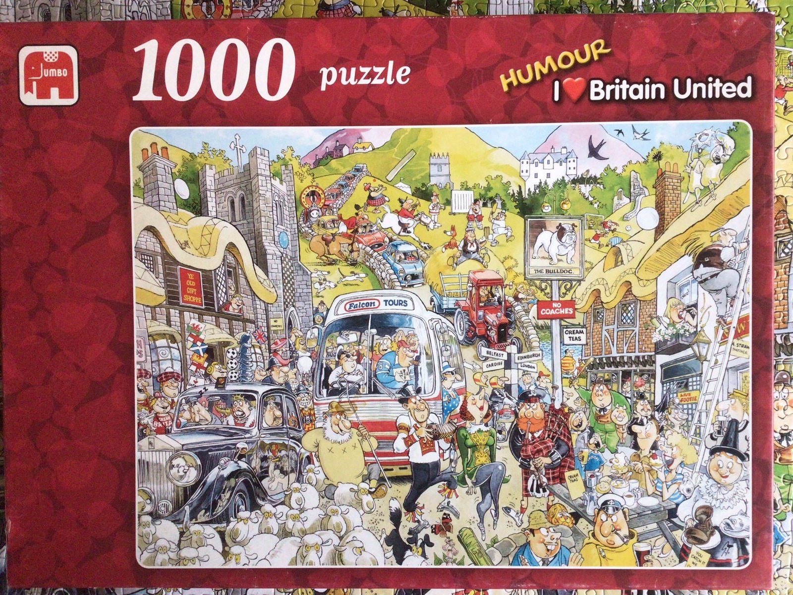 Jumbo puzzel.Humour. I Love Britain united. 1000 st., Ophalen, Zo goed als nieuw