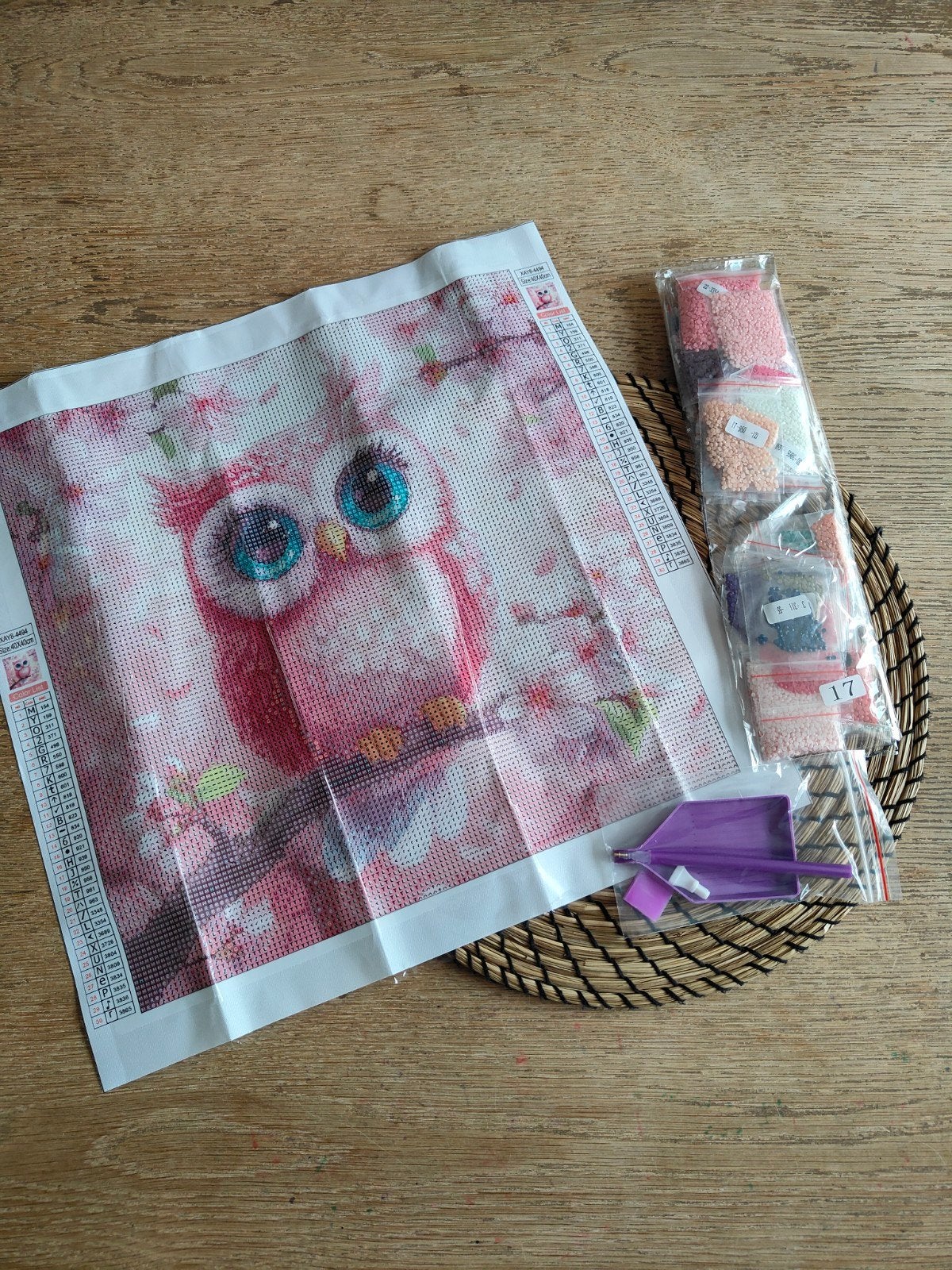Diamond painting, Roze, Dieren, Nieuw, Ophalen of Verzenden