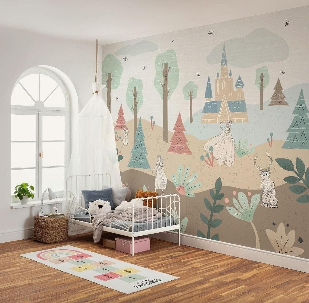 Disney Frozen Behang Arendelle - 300x250 - Gratis Verzending, Verzenden