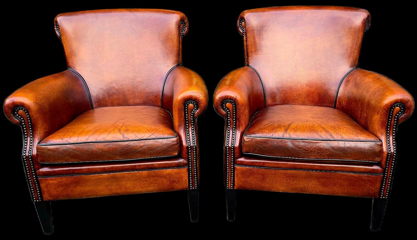 2 schapenleren Fauteuils LA Rosan + BEZORGING GRATIS