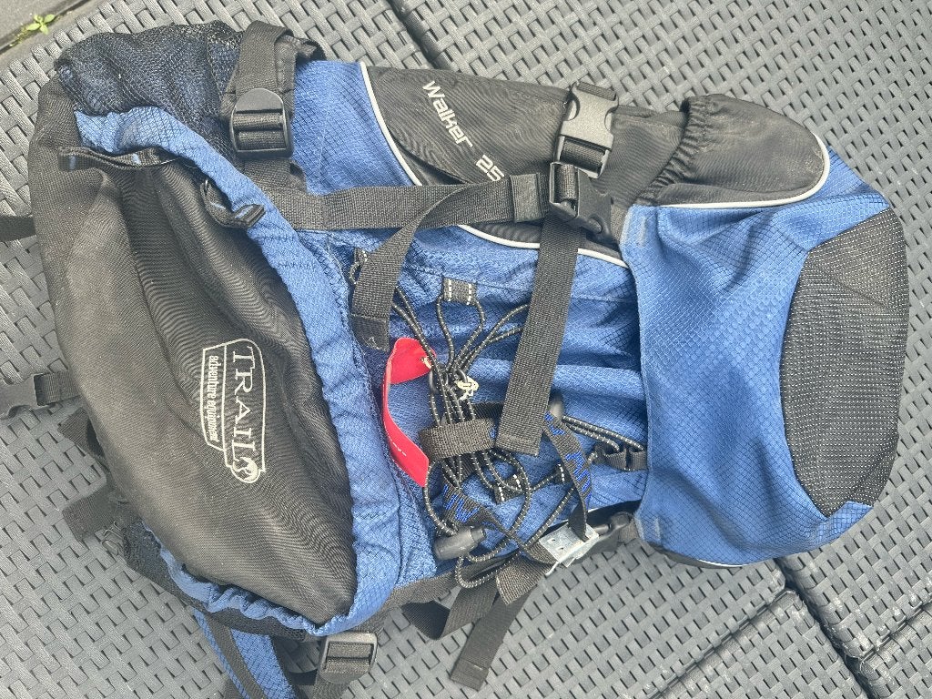 Trail Walker 25 wandelrugzak / daypack 25L – blauw/zwart, Ophalen of Verzenden, Gebruikt, Rugzak