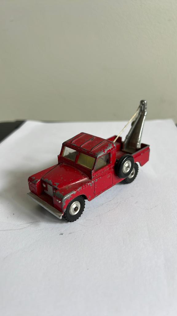 Corgi Toys Takelwagen 109" Land Rover - Rood, Overige merken, Gebruikt, 1:50 of kleiner, Ophalen of Verzenden