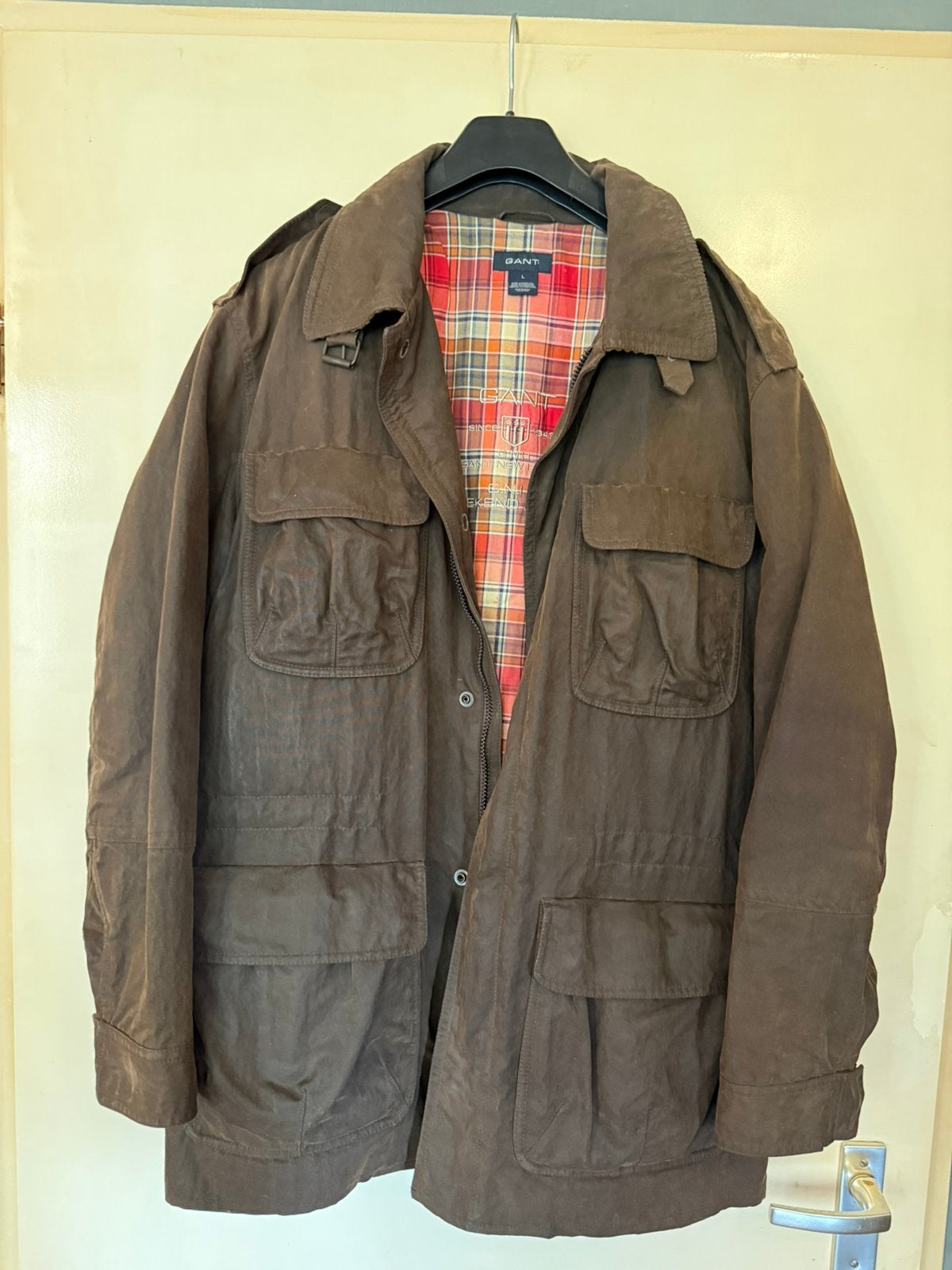 GANT herenjas donkerbruin maat L als nieuw, Kleding | Heren, Ophalen of Verzenden, Zo goed als nieuw, Maat 52/54 (L), Bruin