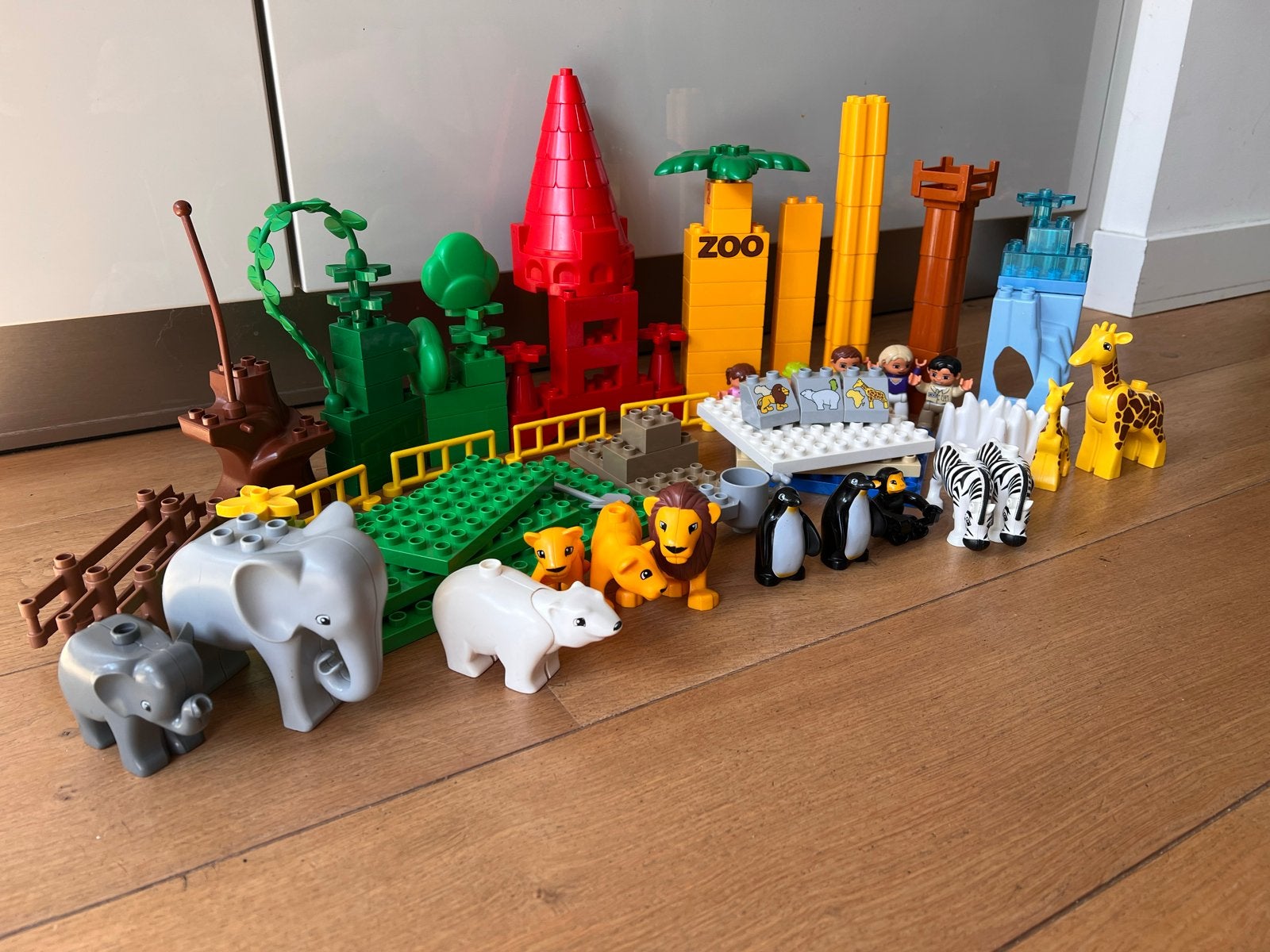 Duplo Dierentuin 4960 - Niet helemaal compleet, Inclusief minifiguren, Gebruikt, Overige thema's, Ophalen of Verzenden