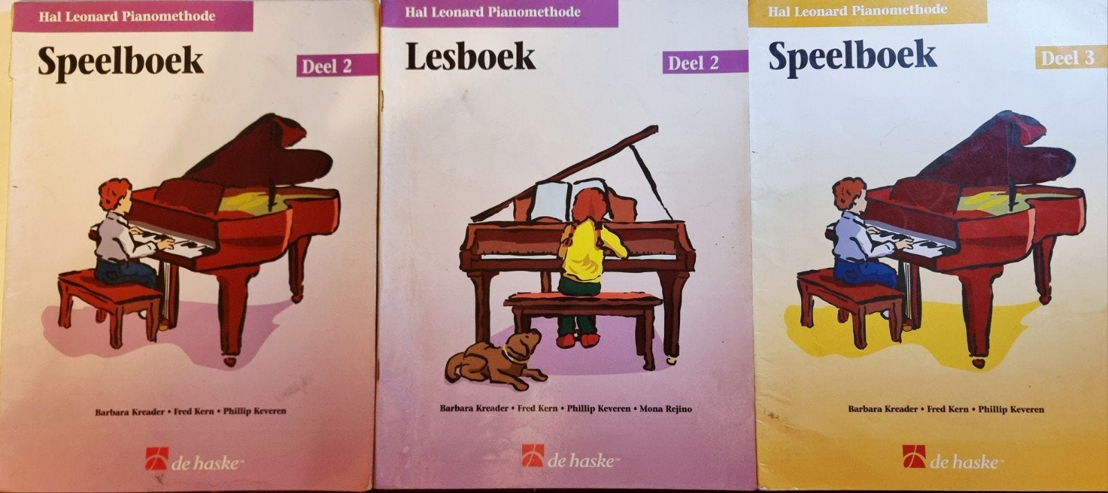 Hal Leonard Piano.Speelboek Deel 2 & 3 en Lesboek Deel 2 P40, Gebruikt, Verzenden, Les of Cursus, Piano