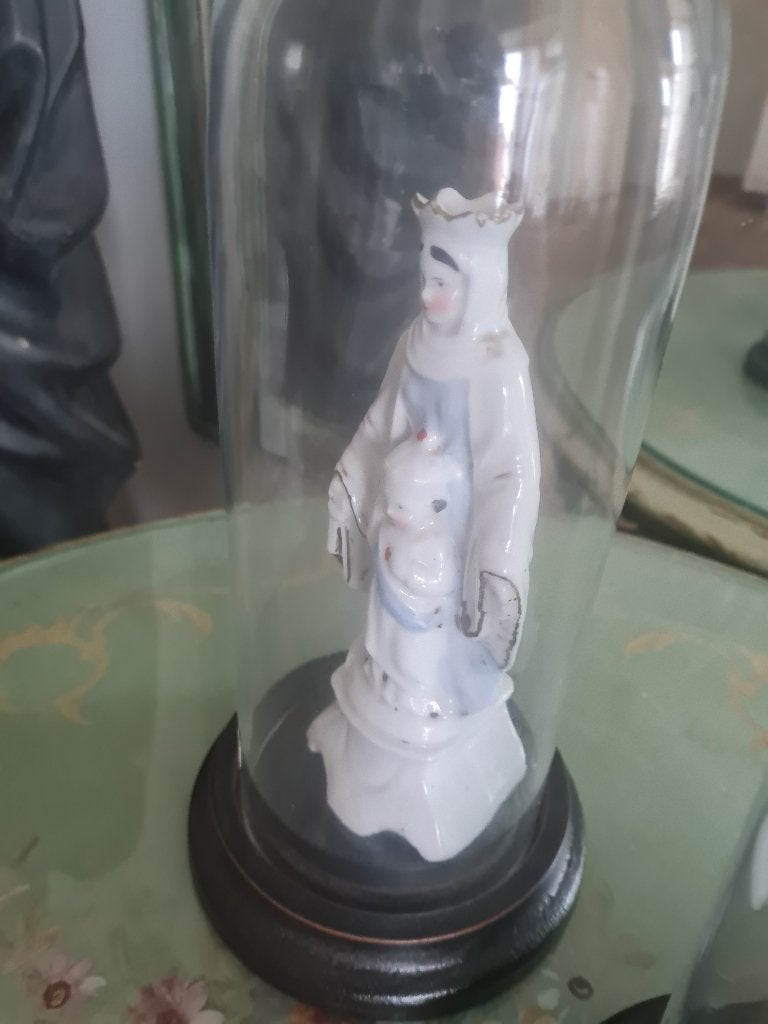 Oud porseleinen Maria beeldje, Antiek en Kunst, Antiek | Religie, Ophalen of Verzenden