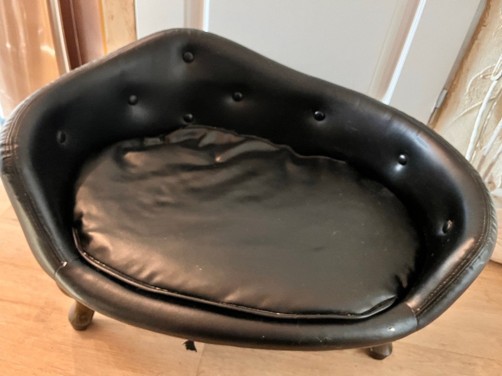 Zwart leder lock sofa, Ophalen of Verzenden