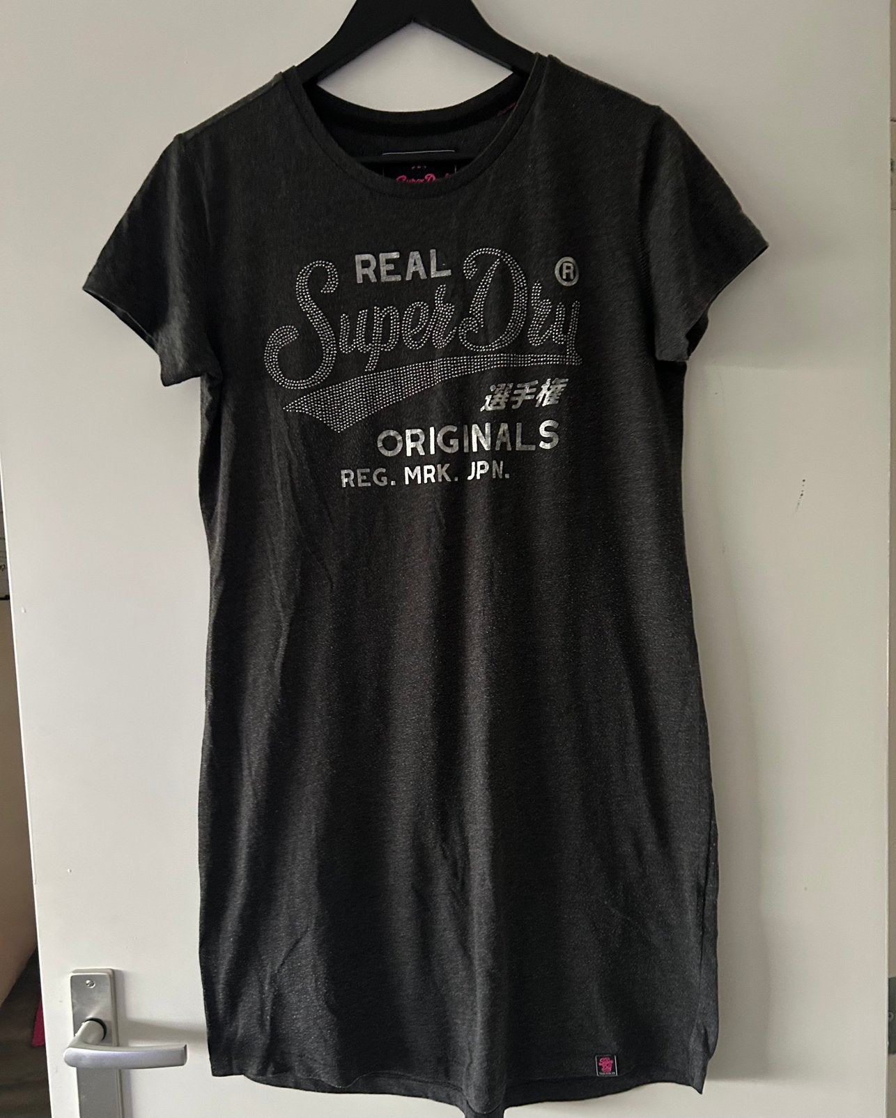 SuperDry jurkje grijs, maat M, Maat 38/40 (M), Ophalen of Verzenden, Zo goed als nieuw, Grijs