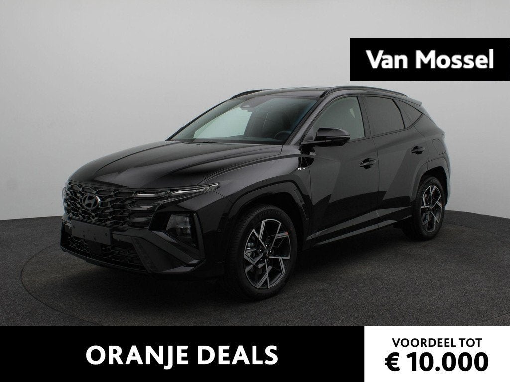 Hyundai Tucson 1.6 T-GDI HEV N Line | Stoel -en stuurverwarm, 238 pk, 4 cilinders, Met garantie (alle), Zwart