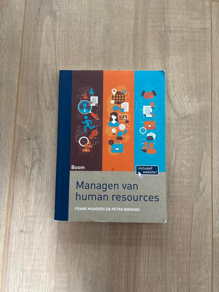 Managen van human resources - Frank Manders & Petra Biemans, Boeken, Studieboeken en Cursussen, Ophalen of Verzenden, Gamma, Gelezen