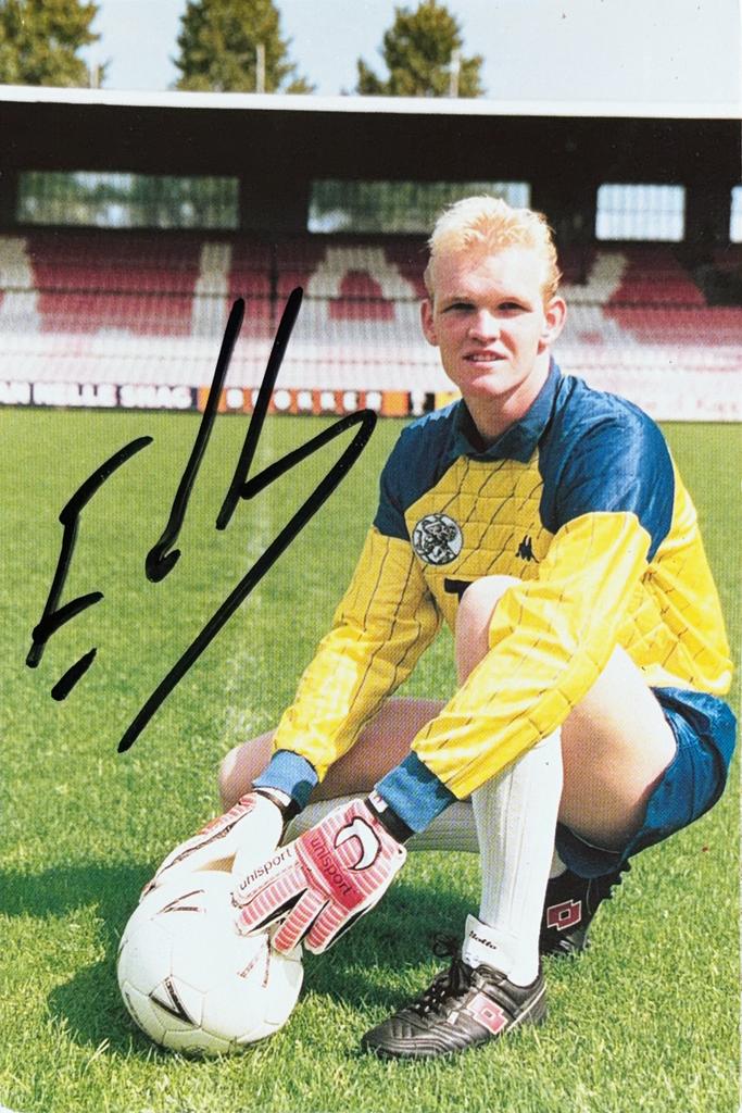 Spelerskaart Erik de Haan - AFC Ajax Amsterdam - 1986/1987, Verzamelen, Ophalen of Verzenden, Zo goed als nieuw, Ajax, Spelerskaart