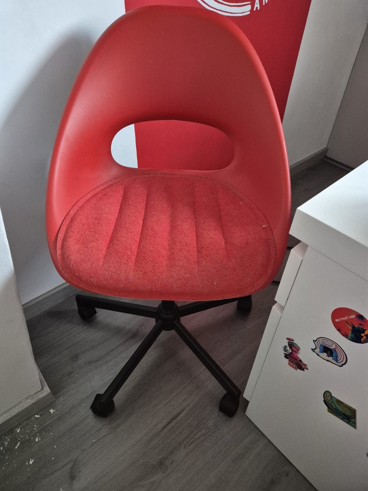 Ikea Bureaustoel, Ophalen, Zo goed als nieuw, Rood, Bureaustoel