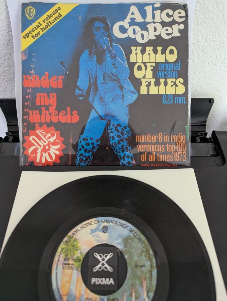 Alice Cooper - Halo of Flies ( vinyl single), Gebruikt, 7 inch, Single, Ophalen of Verzenden