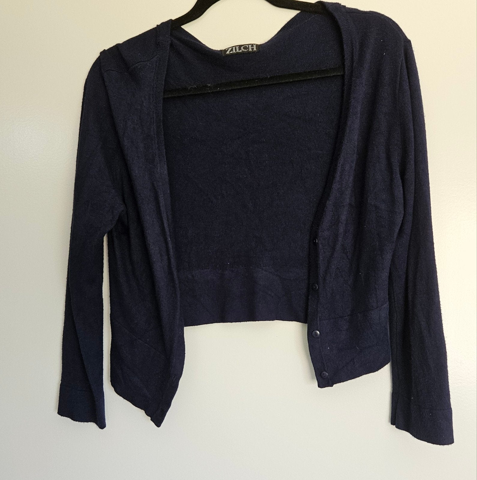 Donkerblauw vestje Zilch Maat M, Maat 38/40 (M), Blauw, Ophalen of Verzenden, Gedragen