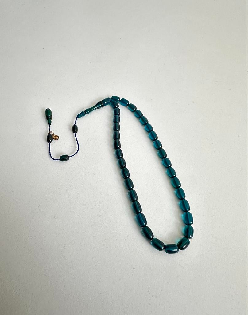 Originele Tesbihane Tasbih - Petrolblauw - Merklogo, Ophalen