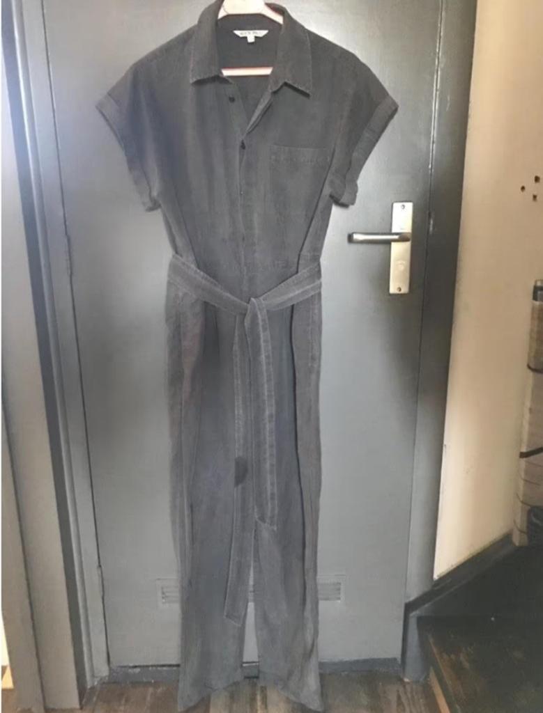 Grijze Linnen Overall van Alex Mill NY, Kleding | Dames, Jumpsuits, Maat 38/40 (M), Alex Mill, Ophalen of Verzenden, Zo goed als nieuw