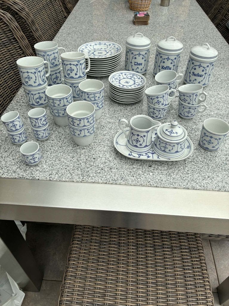 jager saks blauw, Ophalen, Overige merken, Keramiek, Overige typen
