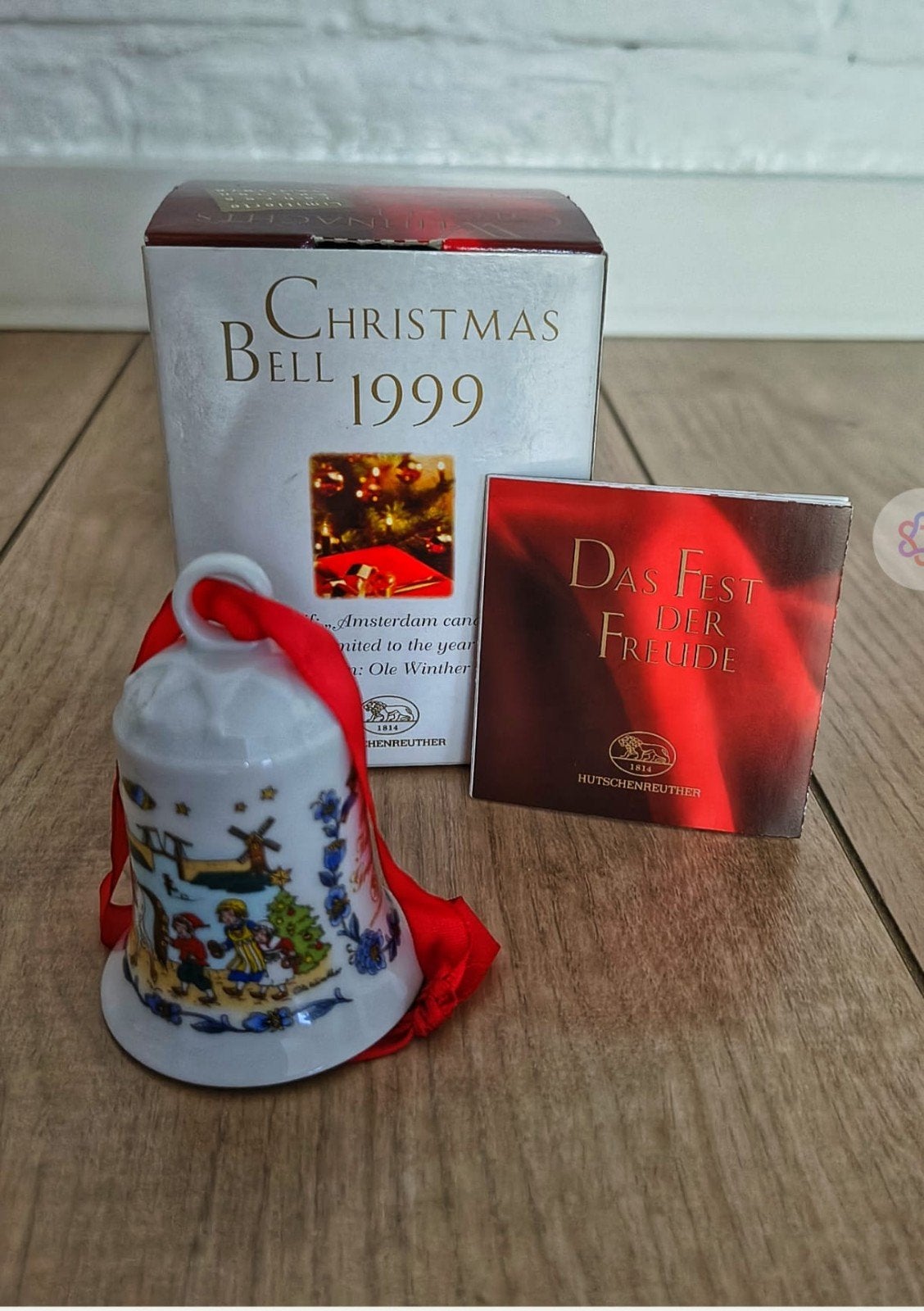 Hutschenreuther Porseleinen Kerstklokjes 1994, 1997, 1999, Ophalen of Verzenden