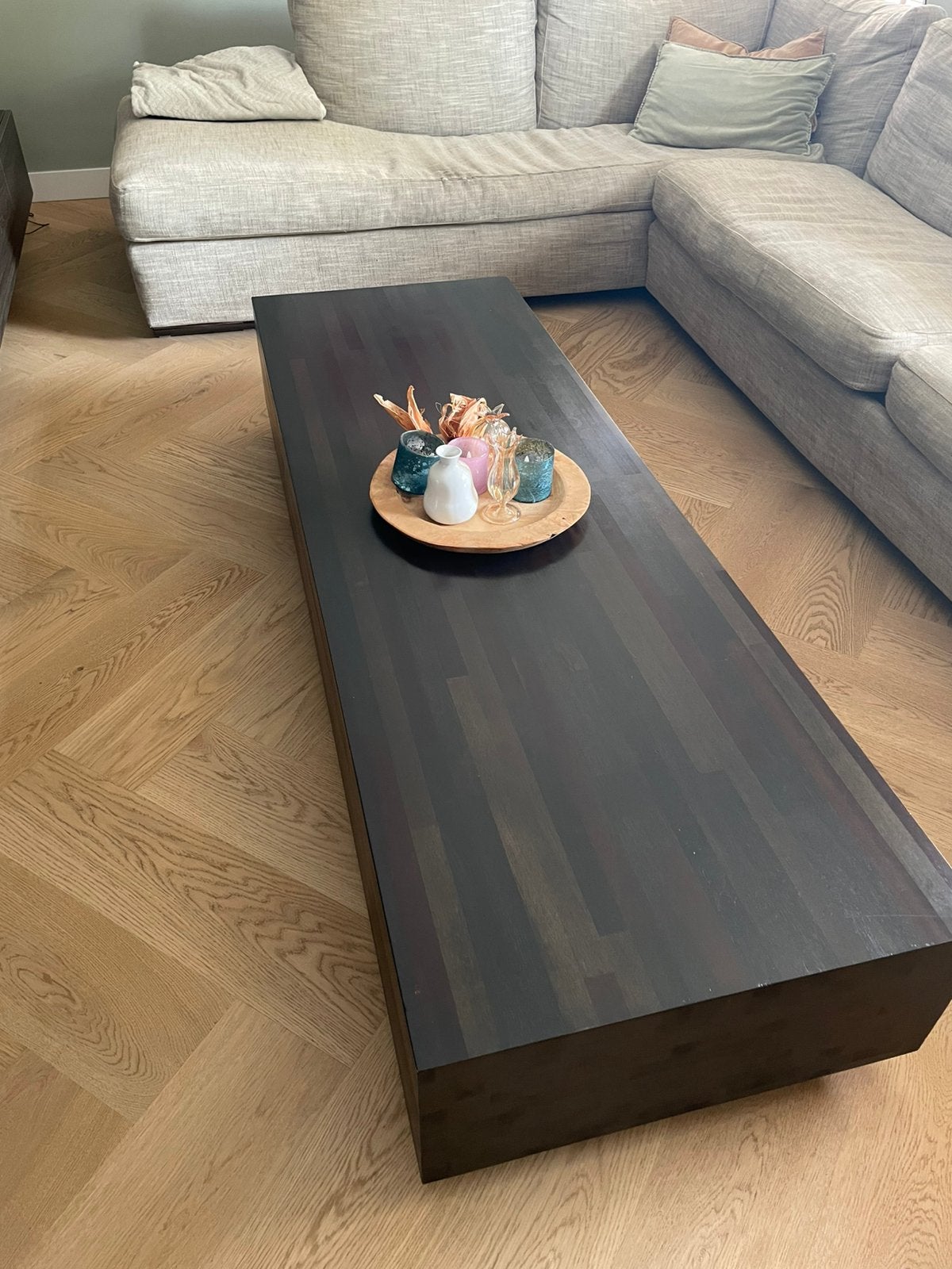 Aulia design salontafel Henk Vos by Linteloo 1.80x60x32, Ophalen, Gebruikt, 150 tot 200 cm, Linteloo by Henk Vos