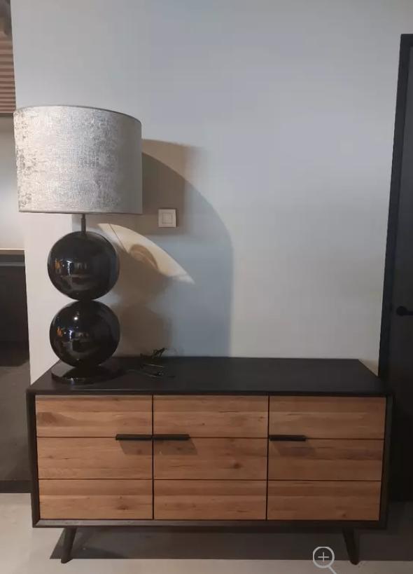 Showroom uitverkoop - TOFF dressoir Bresso 152 cm breed, Ophalen, Eikenhout, 150 tot 200 cm, Nieuw