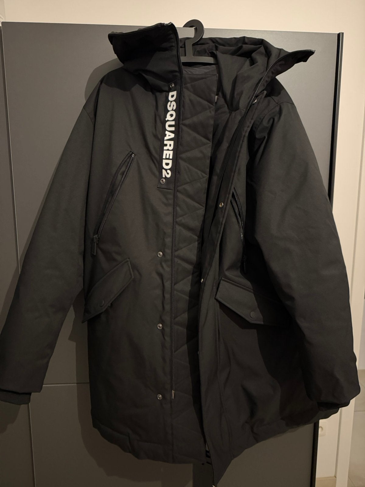 Dsquared2 Parka Winter Jas Nieuw, Ophalen of Verzenden, Zo goed als nieuw, Maat 52/54 (L), Zwart