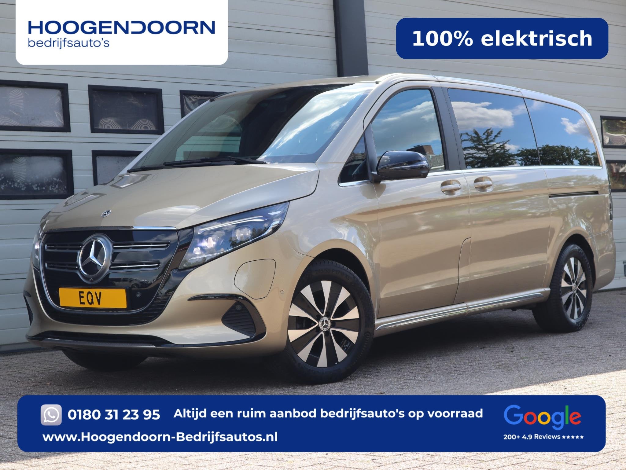 Mercedes-Benz EQV 300 90 kWh L2 - 8 Pers - Elc.Schuif - NEW, Gebruikt, 365 km, 90 kWh, Leder