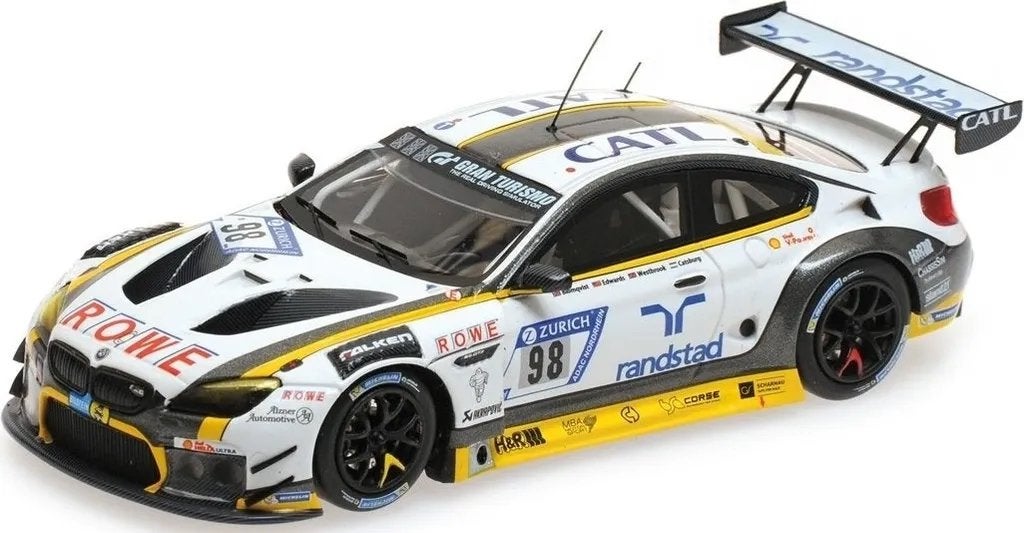 1:18 ] Minichamps BMW M6 GT3 # 98, Ophalen of Verzenden, Zo goed als nieuw, MiniChamps