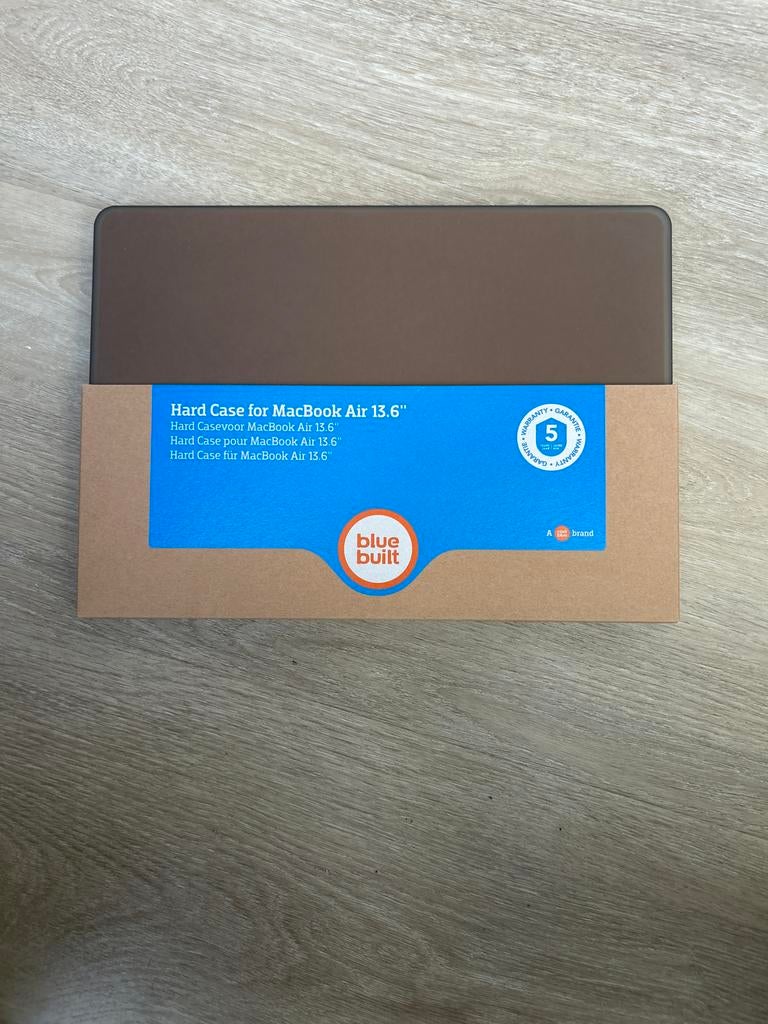 NIEUW: BlueBuilt hardcase grijs MacBook Air 13.6 inch, Ophalen of Verzenden, 13 inch, Nieuw