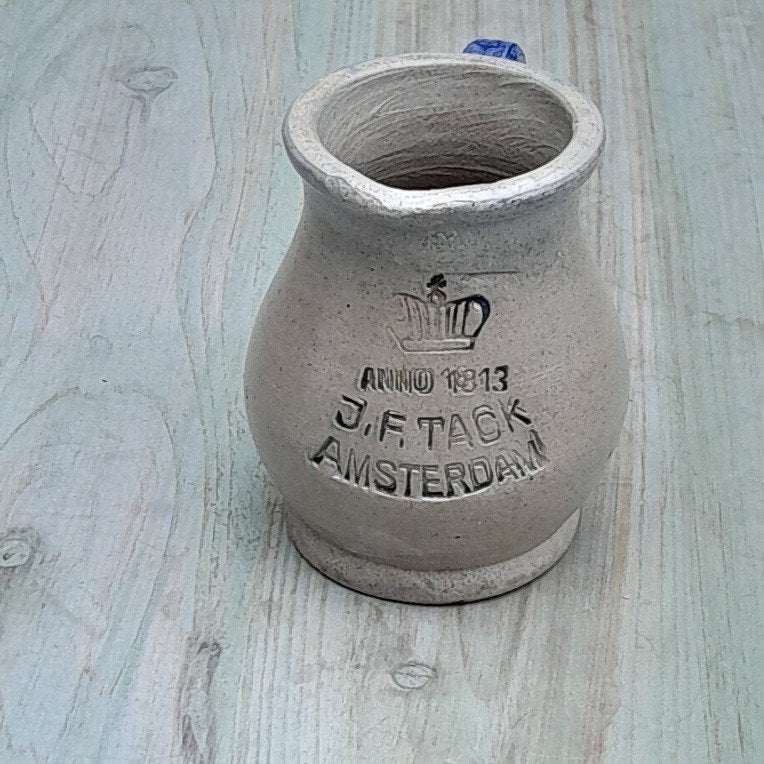 Mosterdpotje J.F. Tack, Gebruikt, Overige typen, Ophalen of Verzenden, Overige stijlen