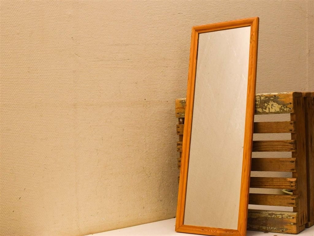 Houten wandspiegel 51666