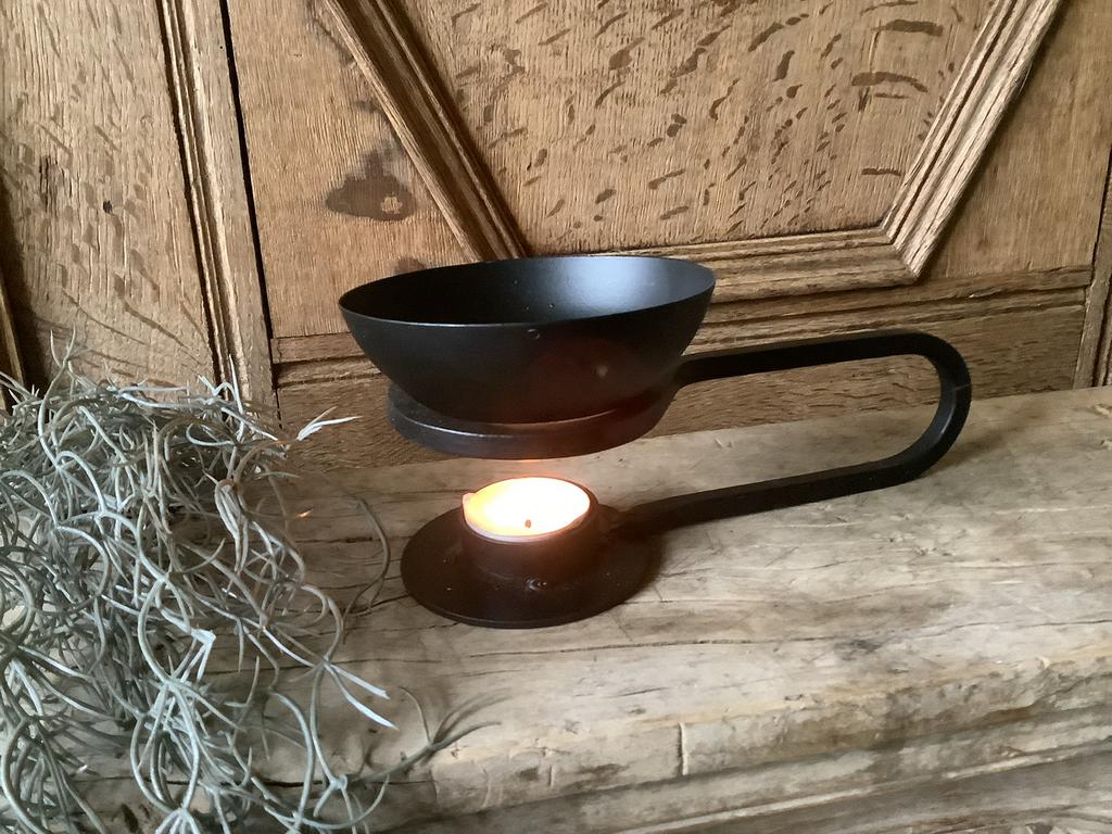 NIEUW metalen geurbrander met gratis geurblokje, Ophalen of Verzenden, Nieuw