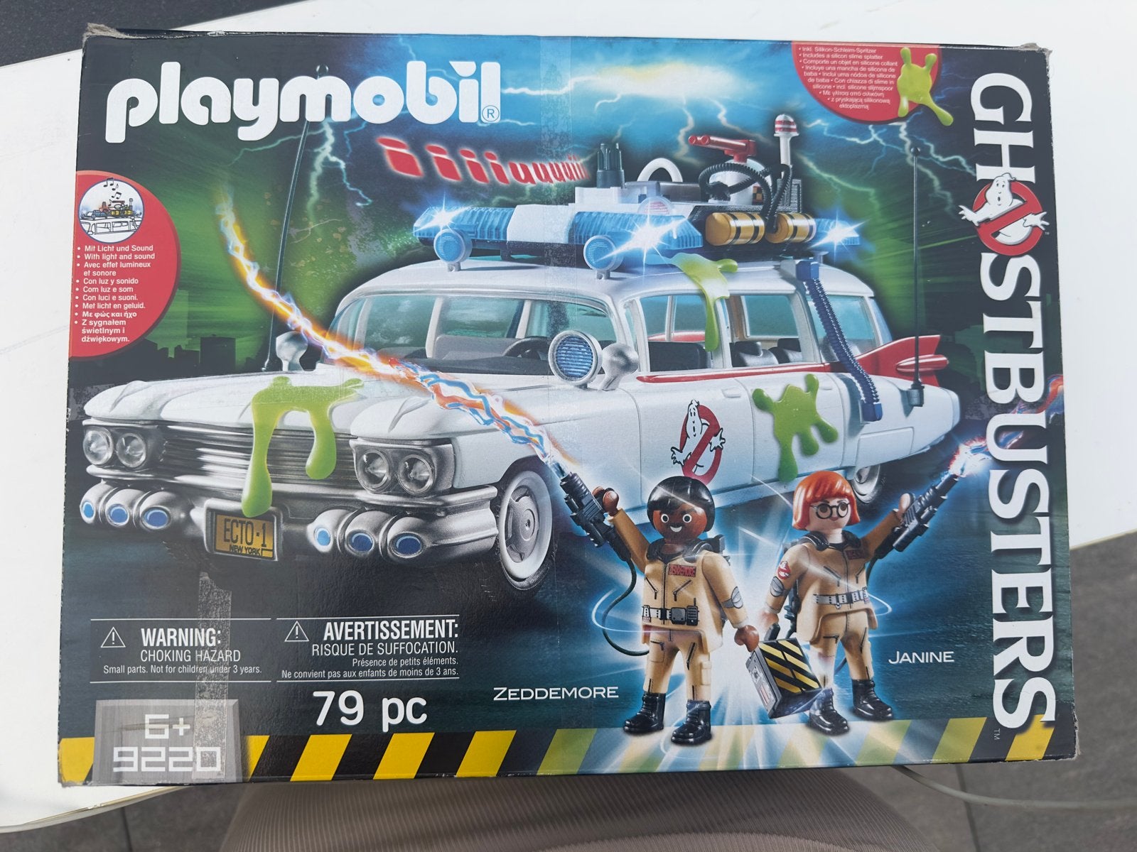 Playmobil Ghostbusters Ecto-1 met Zeddemore en Janine, Ophalen, Zo goed als nieuw, Jongen of Meisje