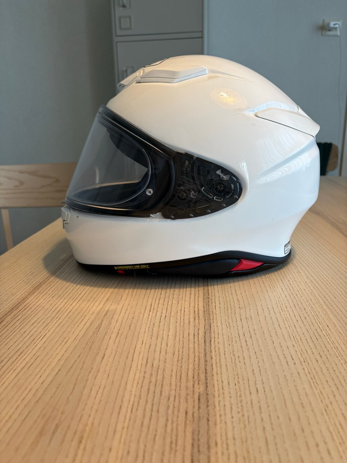Shoei NXR2 Integraalhelm Wit - Maat M met Sena 5R, Motoren, Ophalen, M, Heren, Integraalhelm