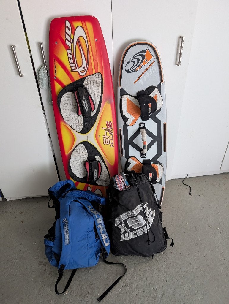kiteset, Ophalen, Gebruikt, Kitesurf-set, 9 m²