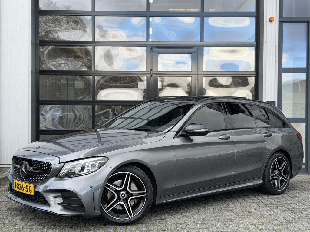Mercedes C-klasse Estate 180 Business Solution AMG / PANO, Automaat, Automatische klimaatregeling, 1430 kg, 750 kg