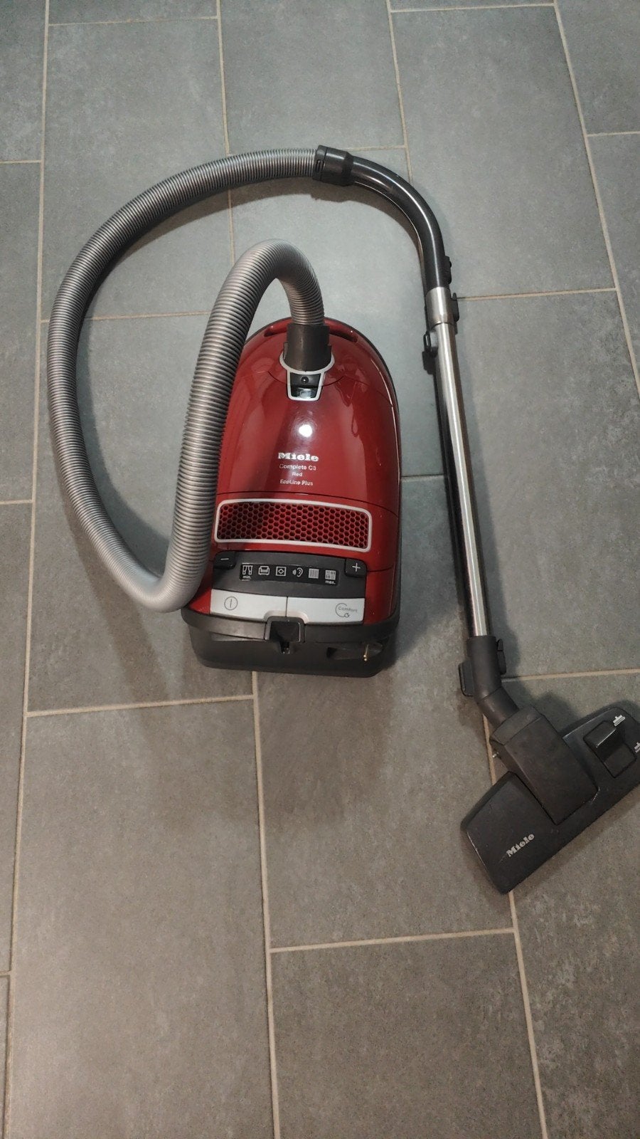 Miele Complete C3 Red Ecoline Plus- Zo goed als nieuw, Stofzak, Inclusief accessoires, Ophalen of Verzenden, Zo goed als nieuw