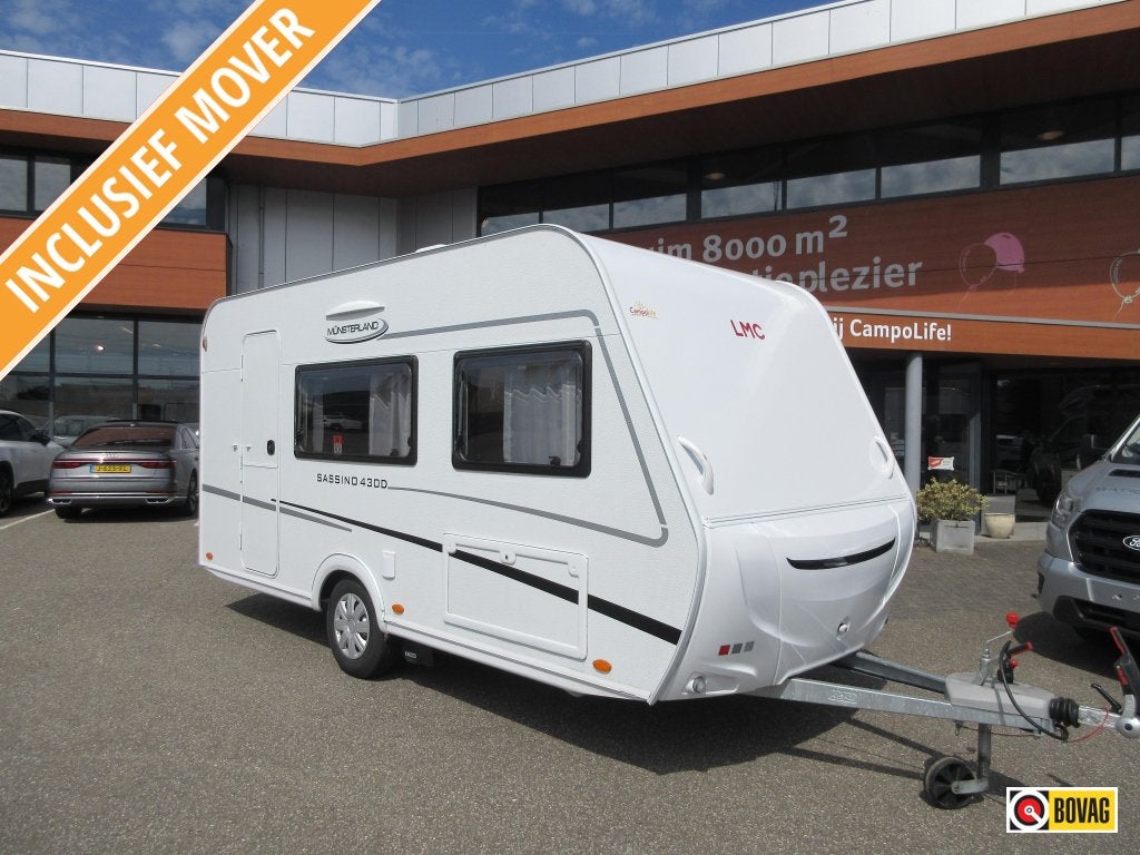 LMC Sassino 430 D ZEER NETJES MET VOORTENT, Caravans en Kamperen, Schokbreker, Treinzit, LMC en Münsterland, Dwarsbed