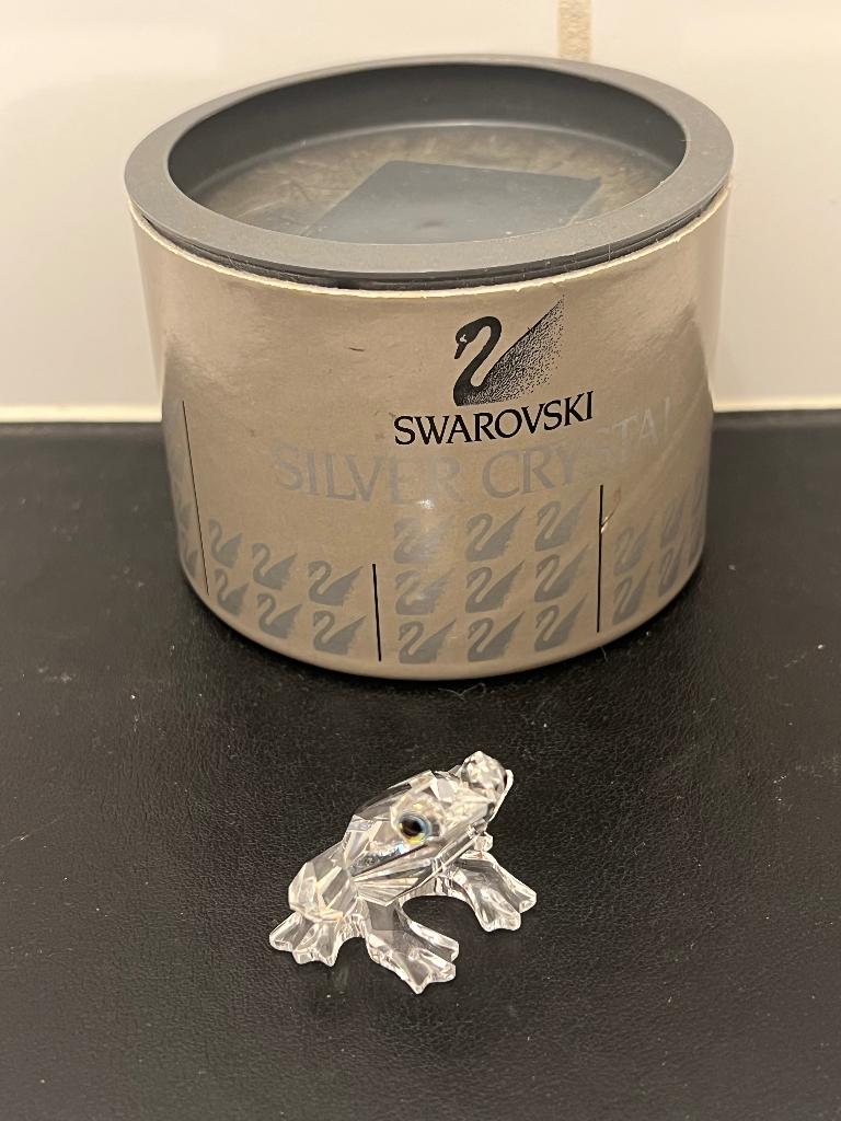 Swarovski Kikker, Ophalen of Verzenden, Gebruikt, Figuurtje