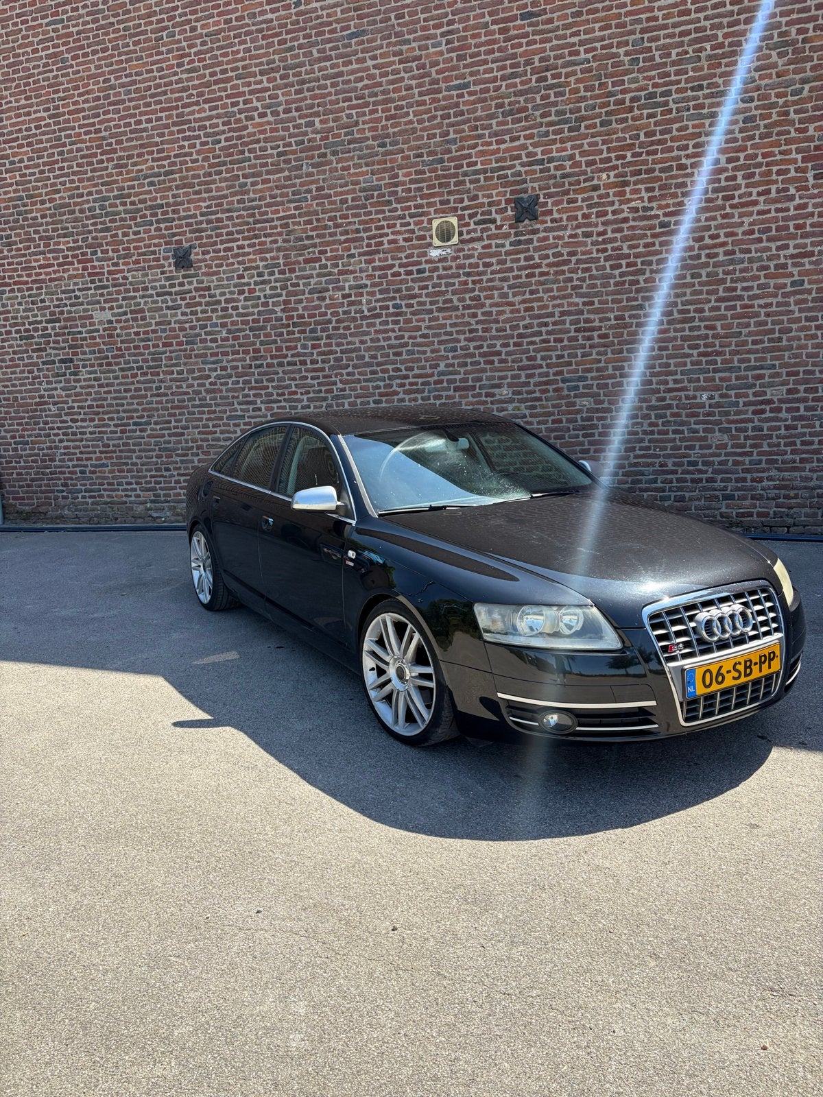 Audi A6 C6 - Verlaagd – S6-look – Motorisch in orde, Auto's, Audi, 1800 kg, Zwart, Particulier, 6 cilinders