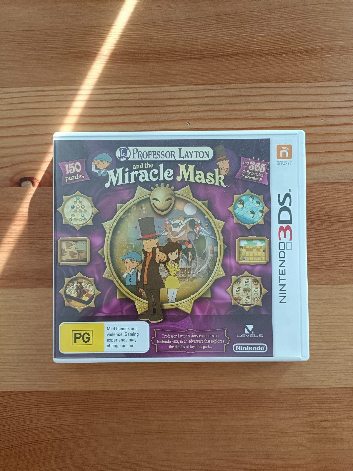 Professor Layton and the Miracle Mask - Nintendo 3DS, Puzzel en Educatief, 1 speler, Ophalen of Verzenden, Zo goed als nieuw